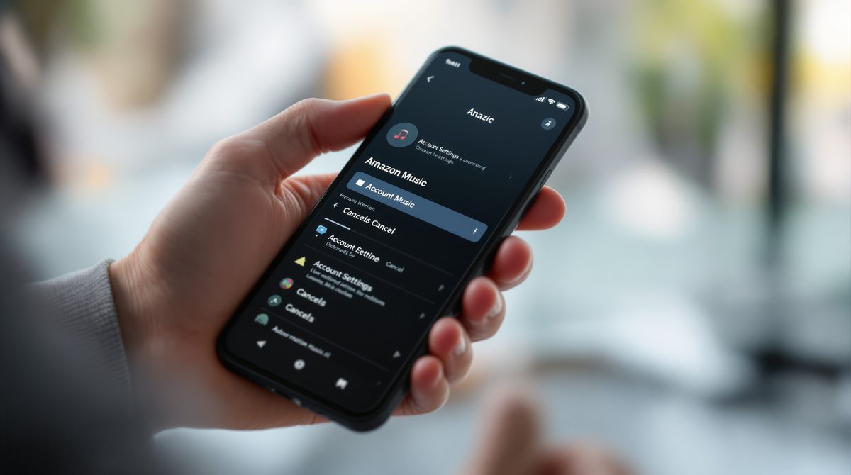 Amazon Music App auf dem Smartphone – Abo kündigen in den Einstellungen