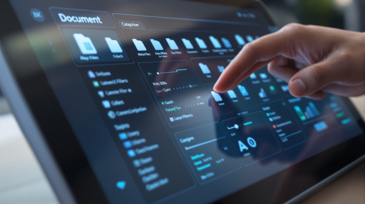 ECM Software Detail – Digitale Dokumentenverwaltung mit Metadaten und Ordnerstruktur