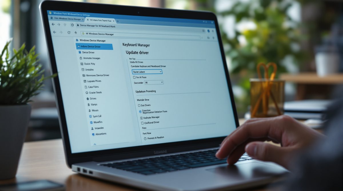 Windows Geräteverwaltung – Tastatur-Treiber aktualisieren am Laptop
