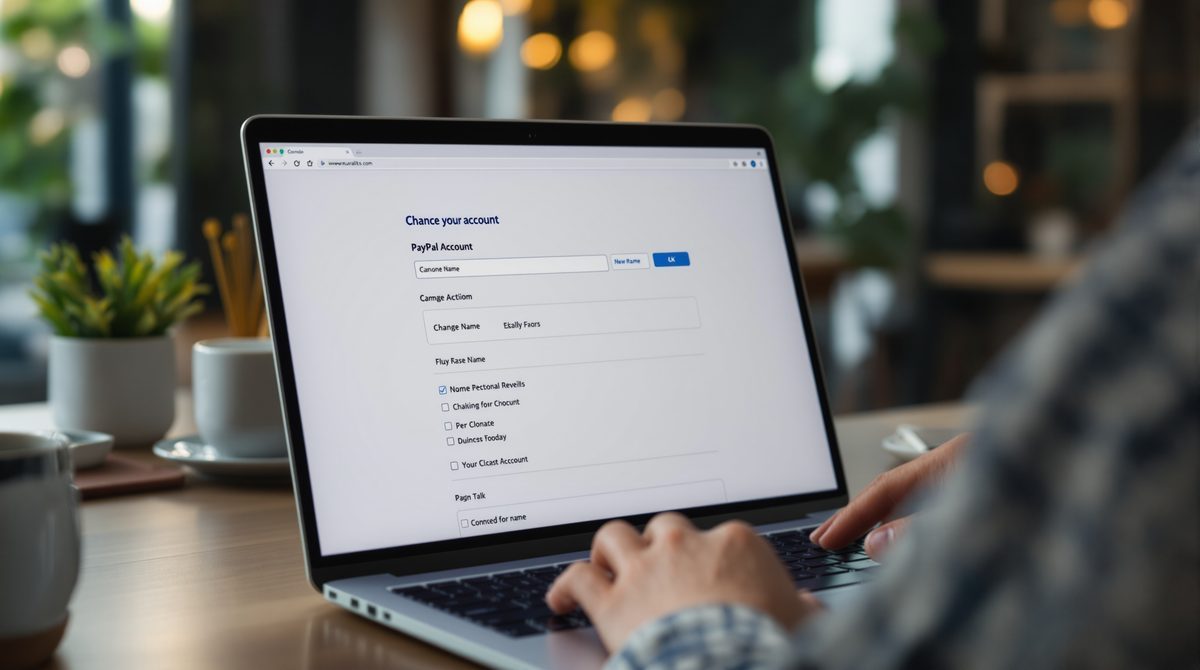 PayPal Name ändern – Kontoeinstellungen auf dem Laptop bearbeiten
