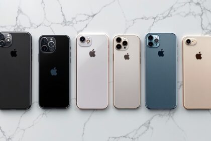 Mehrere iPhone-Modelle nebeneinander im Vergleich – welches iPhone ist das Beste?