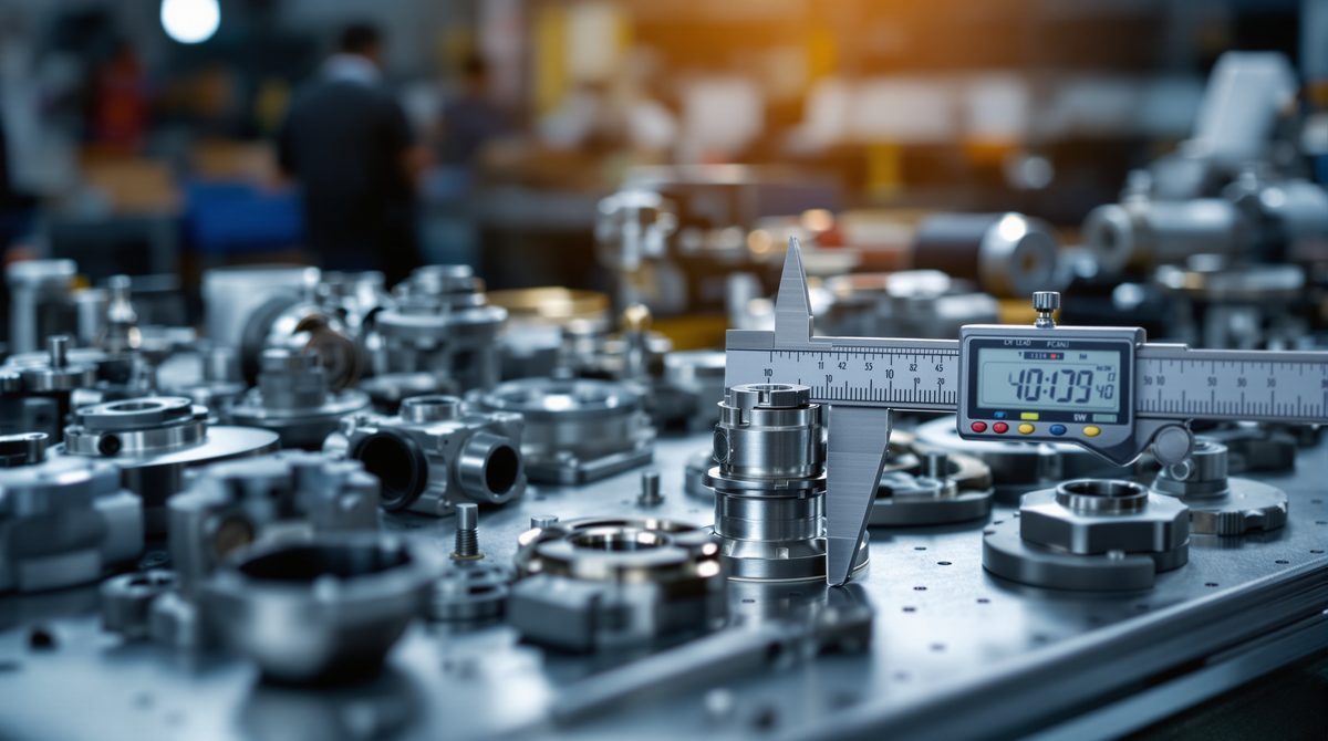 Präzisionsgefertigte Maschinenkomponenten als Sinnbild für Variantenvielfalt in der Industrie
